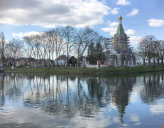 Купола и крест водрузили на строящийся в Страсбурге русский храм