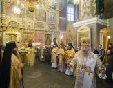 Литургия в Донском монастыре в день памяти свт. Тихона