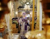 Патриарх Кирилл совершил Литургию в Покровском монастыре Мосвкы