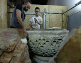 В храме Рождества Христова обнаружили 1500-летнюю купель для крещения