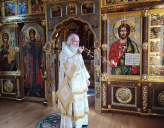 СВЯТЕЙШИЙ ПАТРИАРХ КИРИЛЛ СОВЕРШИЛ ЛИТУРГИЮ В АЛЕКСАНДРО-НЕВСКОМ СКИТУ