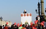 Православная молодежь поздравила Патриарха Кирилла с праздником Пасхи