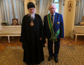 ПРЕДСЕДАТЕЛЬ СИНОДАЛЬНОГО ОТДЕЛА  ВРУЧИЛ АЛЬБЕРТУ ЛИХАНОВУ ОРДЕН