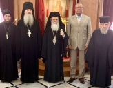 ПАТРИАРХ ИЕРУСАЛИМСКИЙ ФЕОФИЛ ВСТРЕТИЛСЯ С ПОСЛОМ РОССИИ