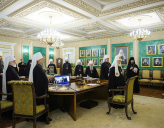 В МОСКВЕ СОСТОЯЛОСЬ ЗАСЕДАНИЕ СВЯЩЕННОГО СИНОДА РУССКОЙ ПРАВОСЛАВНОЙ ЦЕРКВИ
