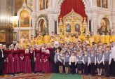 В Храме Христа Спасителя впервые была совершена Литургия для детей